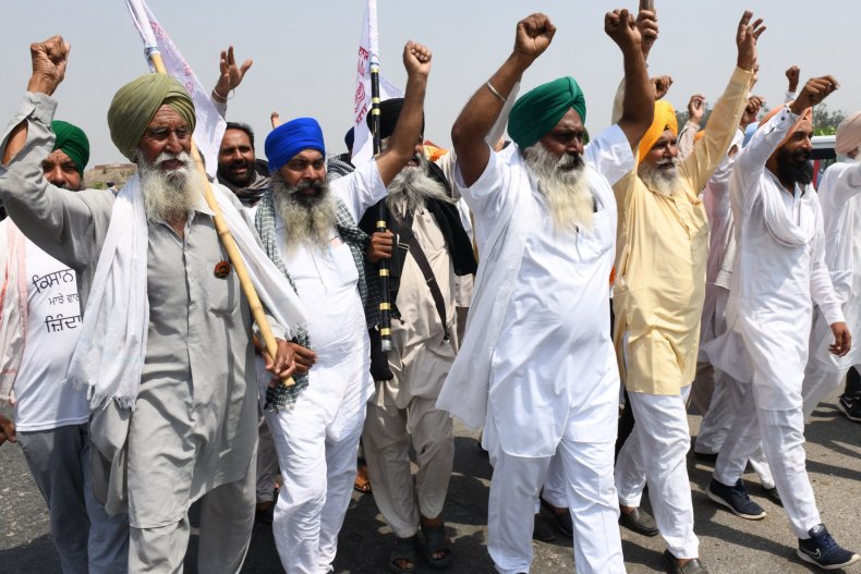 Protesters Set Fellow Demonstrator on Fire in India Amid
Clash Over Farming Laws 1