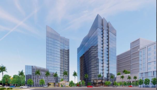Single family homes to be razed for a pair of 20-story
downtown San Jose office towers 1