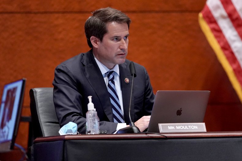 'Traitors': Rep. Moulton Calls for Greene, Gaetz and Gosar
to Be Ousted Over FBI-Riot Theory 1