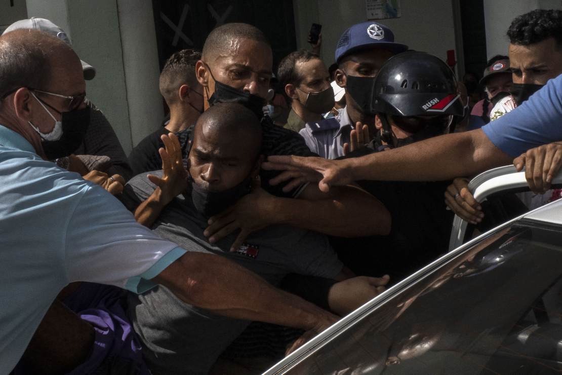 Despite Protests, Cuba's Communists Still in Firm
Control 1
