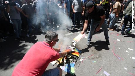 LGBT+ campaigners in Republic of Georgia call off pride
march after office attack 1