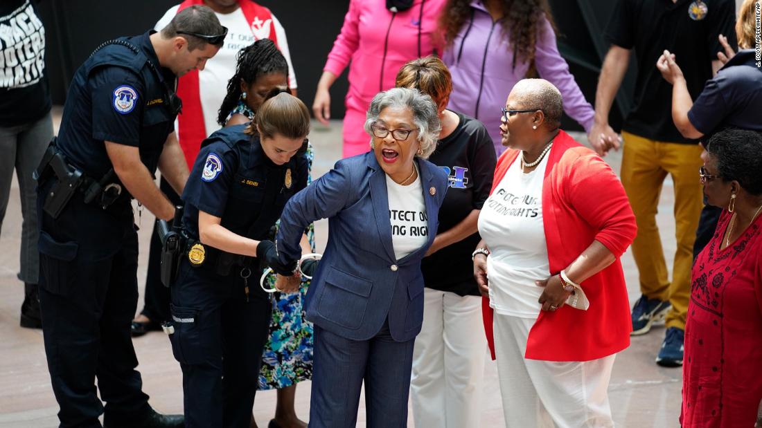 Congressional Black Caucus Chair Joyce Beatty arrested at
voting rights protest 1