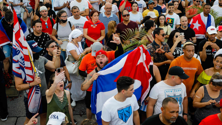 'We are no longer afraid': Thousands of Cubans protest
against the government 1