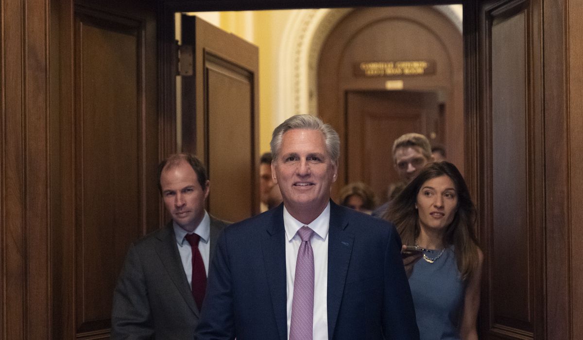 McCarthy to GOP: Don't let Pelosi name you to 1/6 riot
panel 1
