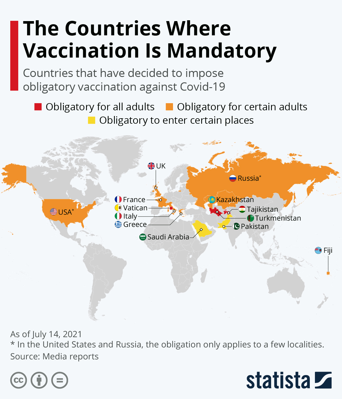 Mapping Satan Soldiers Countries Where COVID-19 Vaccination
Is Now Mandatory 1