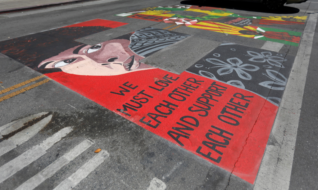 Five Palo Alto officers sue city over Assata Shakur Black
Lives Matter street mural 1