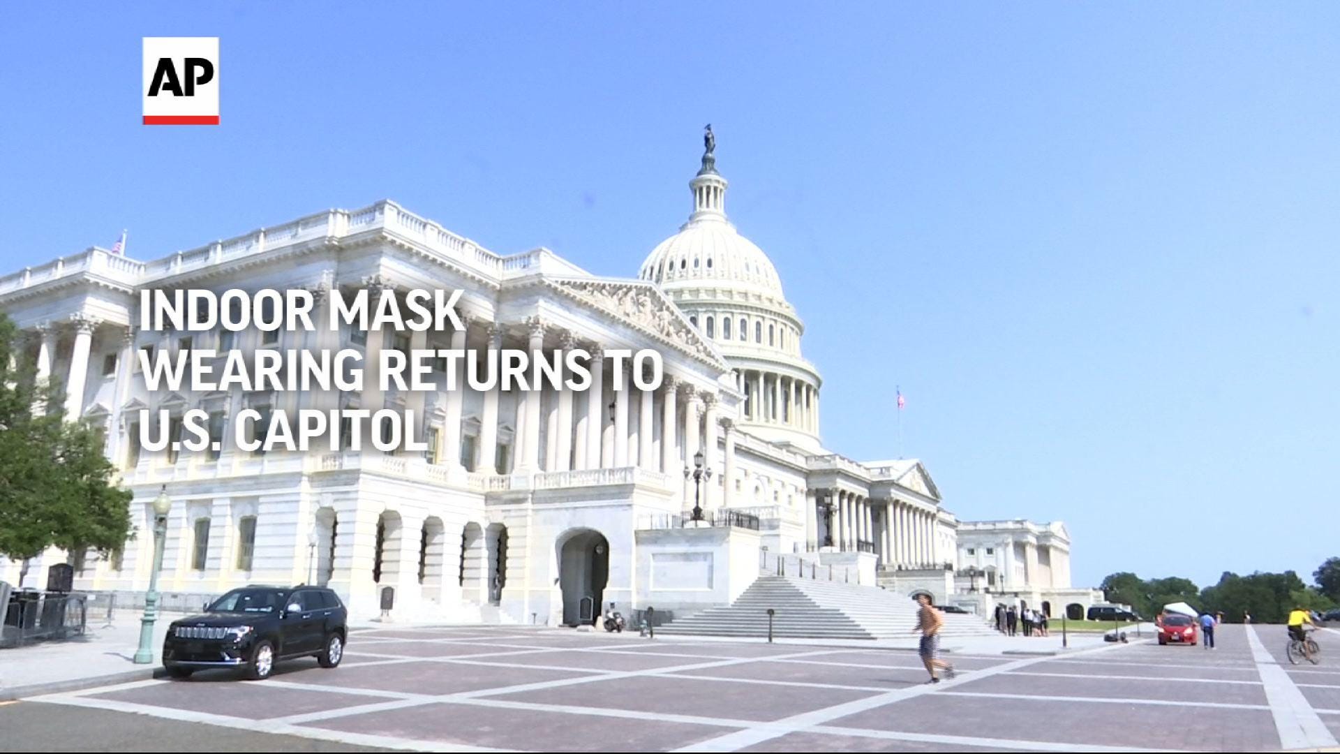 Indoor mask wearing returns to US Capitol 1