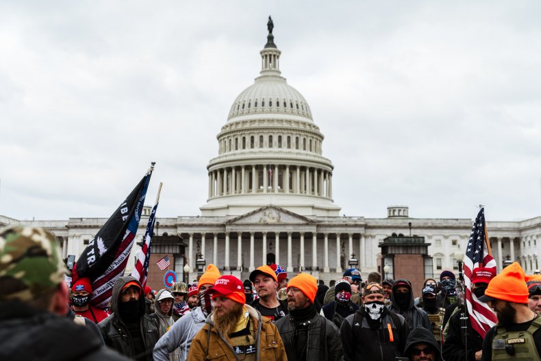 Accused Capitol Rioter Touted Being Among 'First 20 People
or So' to Break Into Building 1