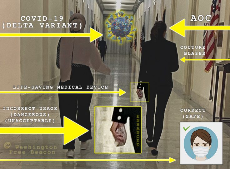 BUSTED: Habitual Parking Violator AOC Shuns Pelosi’s Mask
Mandate, Puts Lives at Risk 1