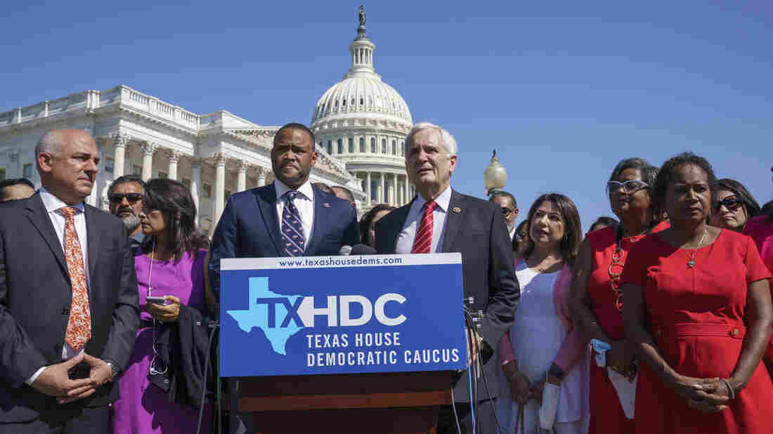 Texas Democrats Urge Biden To Act On Voting Rights As They
Protest State Legislation 1