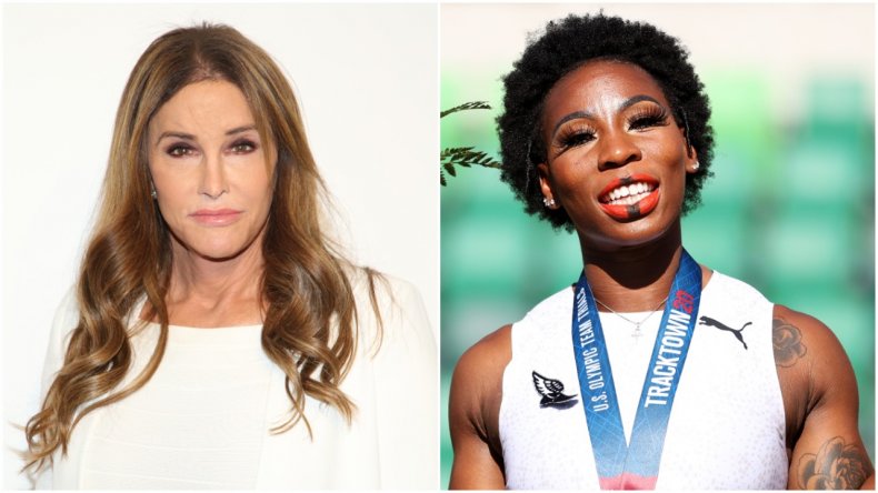 Caitlyn Jenner Calls Gwen Berry's National Anthem Protest
'Disgusting' 1
