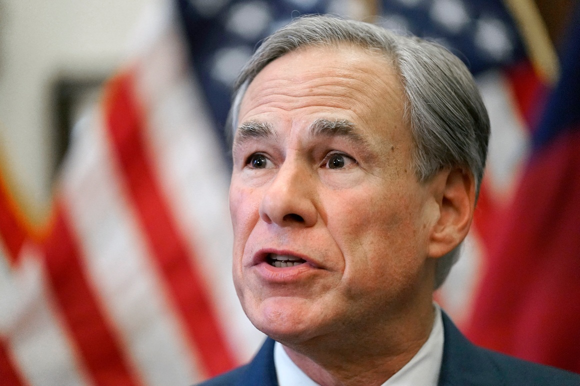 Abbott aims to restrict immigrant travel through Texas,
citing rising Covid-19 infections 1