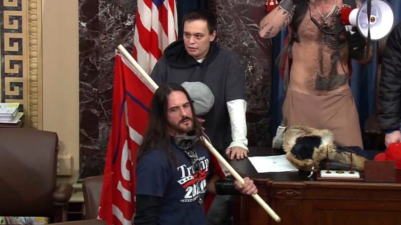 Capitol rioter who breached Senate gets 8 months for
felony 1