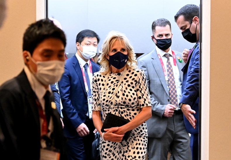 Jill Biden Cheers on U.S. Athletes Before Attending Olympic
Opening Ceremony 1