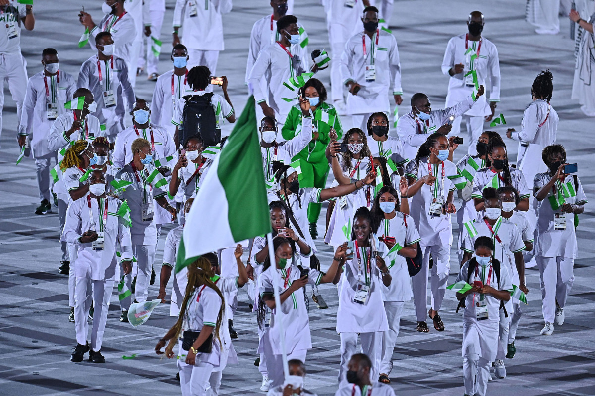Nigerians banned from Olympics for missed doping tests
protest in Tokyo 1