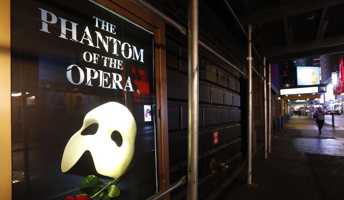 Broadway theaters mandating COVID-19 vaccinations, face
masks 1