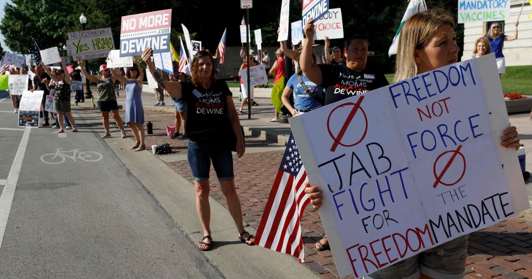 GOP Governors Fight Virus Mandates as the Party's Covid-19
Politics Harden 1