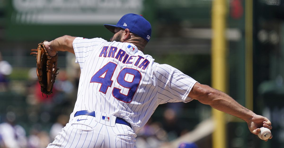 No masking the truth: Jake Arrieta went out — his Cubs
legacy be damned — in flames 1