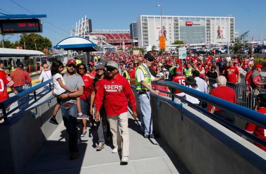VTA will bus fans to 49ers’ preseason opener with light rail
shut down 1