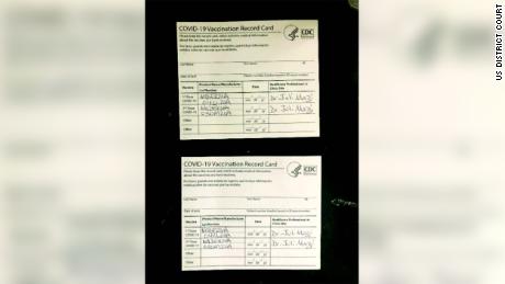 US border agents in Tennessee have seized thousands of fake
Covid-19 vaccination cards 1