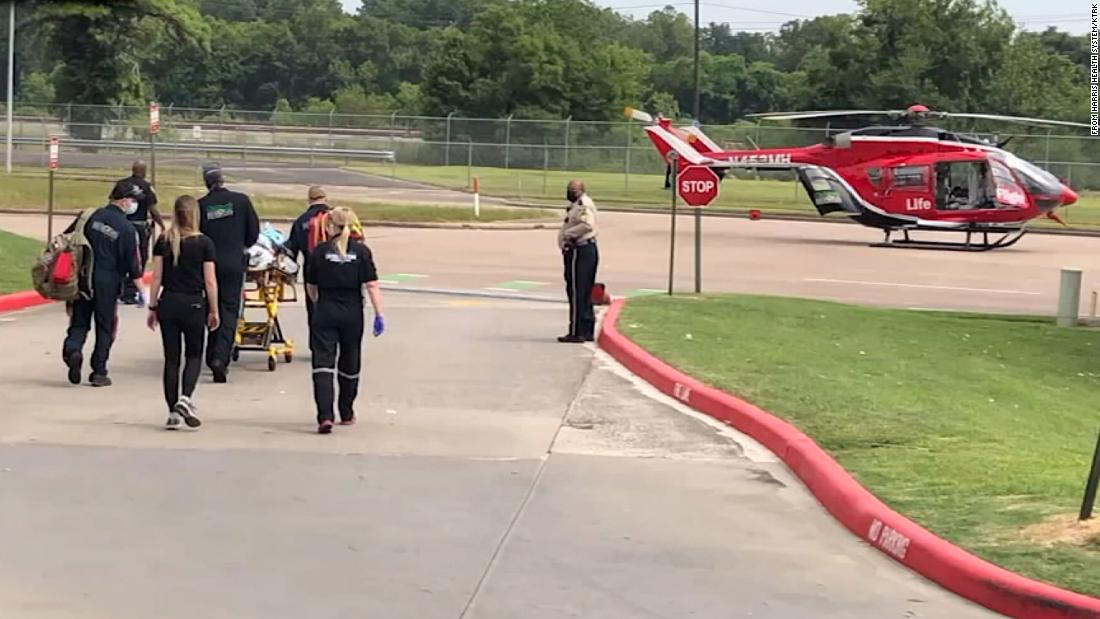 Baby girl with Covid-19 airlifted 150 miles because of
Houston hospital bed shortage 1