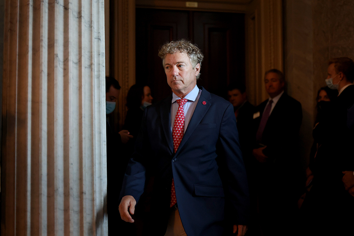 Rand Paul cut off from YouTube for a week following
criticism of face masks 1