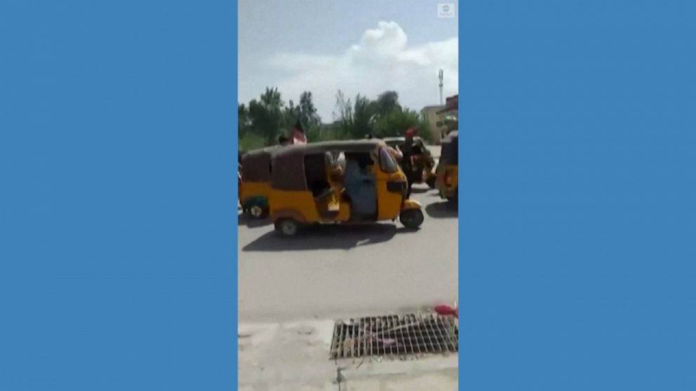 WATCH: Auto-rickshaws stage protest against Taliban 1