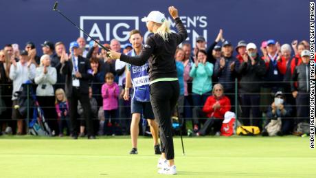 Anna Nordqvist holds her nerve to win a dramatic Women's
Open 1