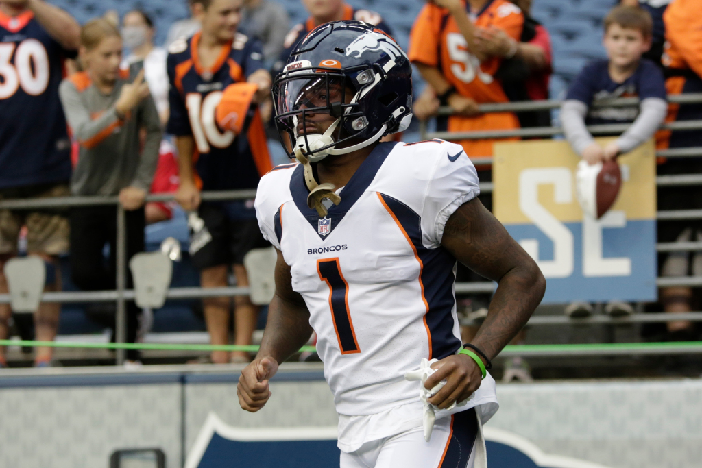 WATCH: KJ Hamler catches 2-yard touchdown from Teddy
Bridgewater on Broncos’ opening drive 1