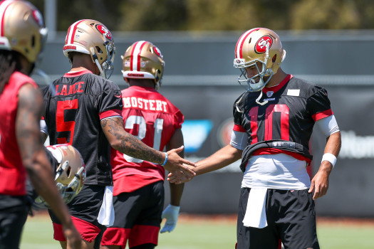 49ers training camp: What’s Shanahan’s quarterback plan for
exhibition opener vs. Chiefs? 1