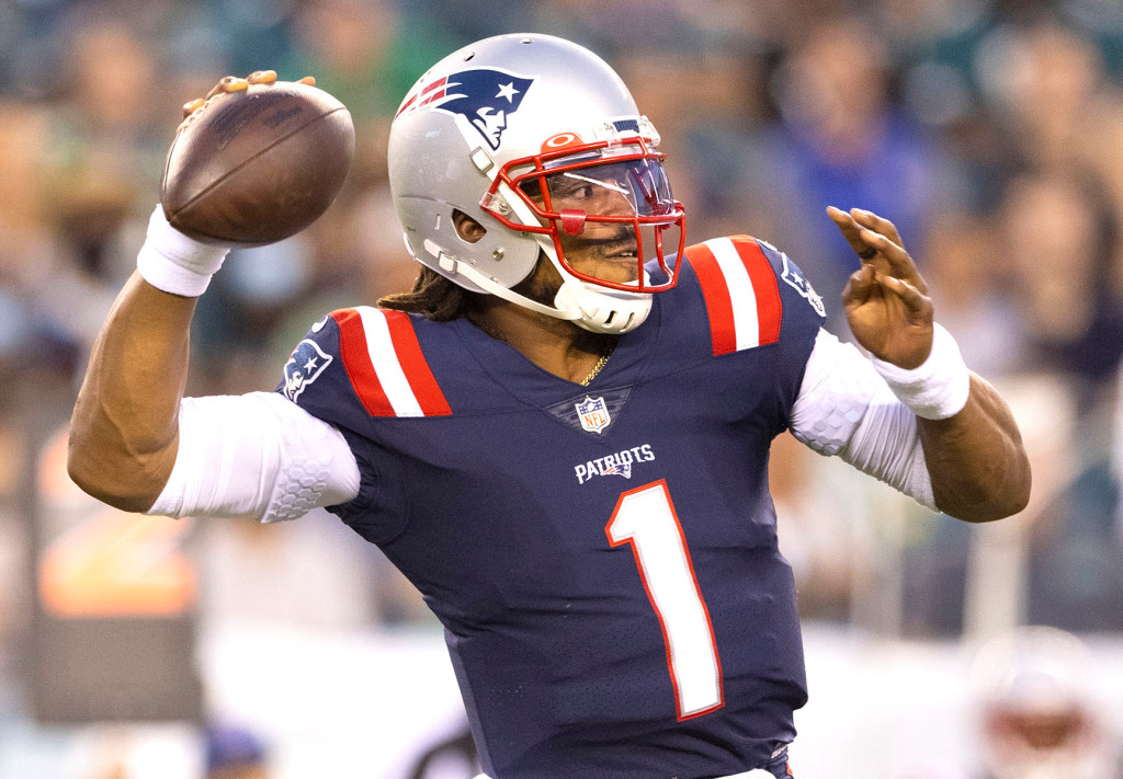 Cam Newton strengthens grip on starting QB job in Patriots’
win 1