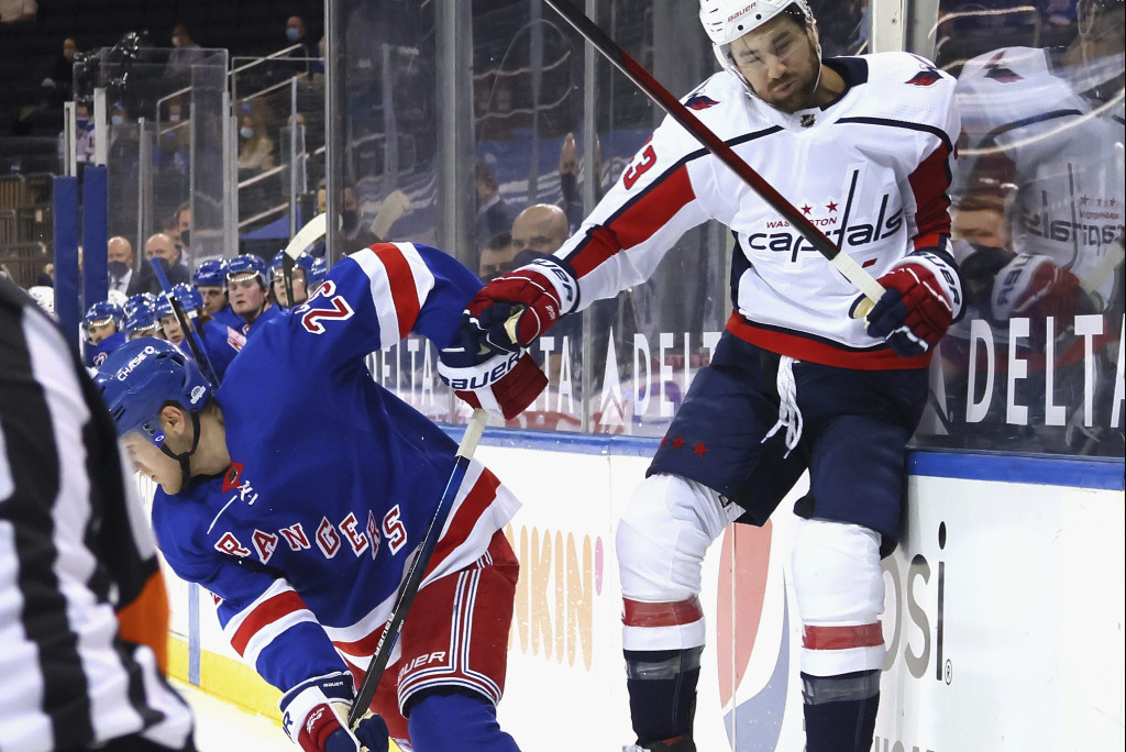 Rangers plotting no vengeance toward Tom Wilson in season
opener 1