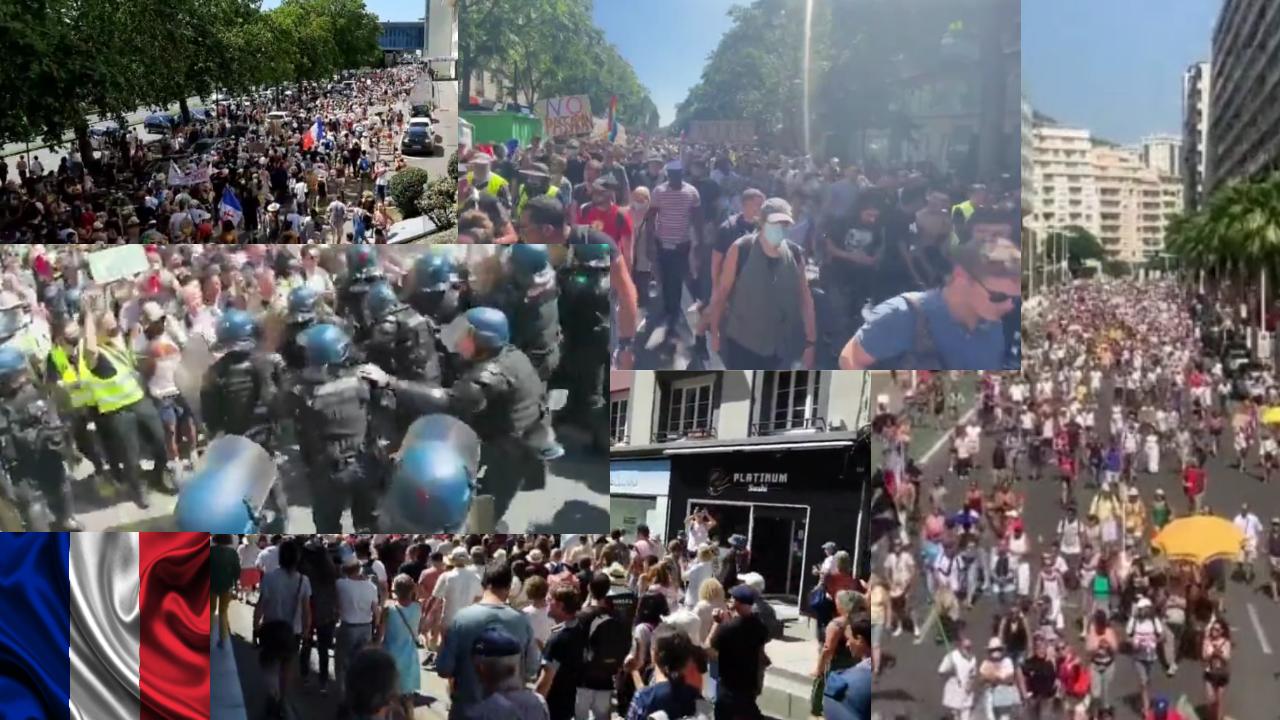 The French Just Aren’t Having Macron’s Tyrannical Apartheid
Health Passports – Massive Protests All Throughout France!
(Video) 1
