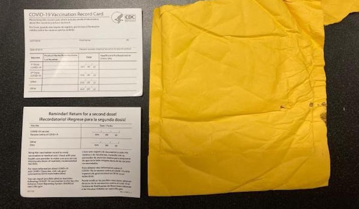 Border Patrol takes on counterfeit COVID-19 vaccination
cards from China 1