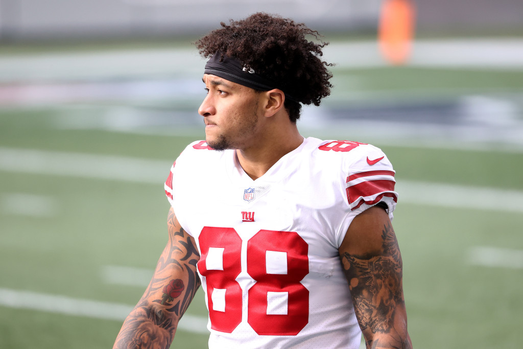 Evan Engram in jeopardy of missing Giants opener with calf
injury 1