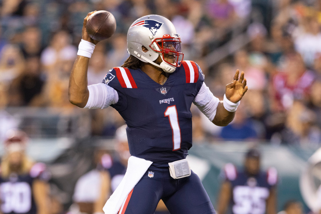 Cam Newton out for COVID-19 violation before joint Giants
practice 1