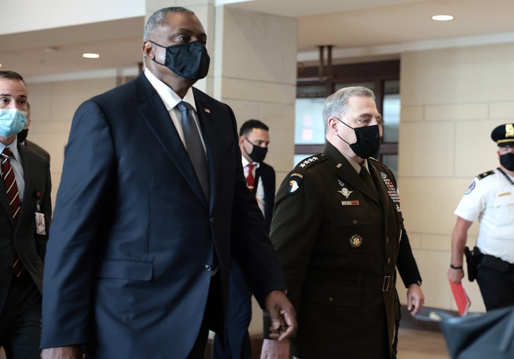 Top Retired Military Officers Call on Milley, Austin To
Resign Over Afghanistan 1