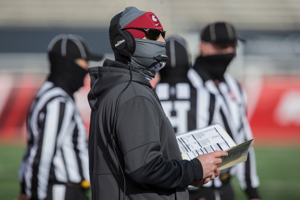 WSU coach Nick Rolovich may be forced by state to receive
COVID-19 vaccine 1