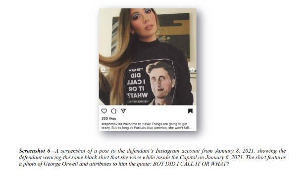 California woman who mentioned Proud Boys in video pleads
not guilty to Capitol riot charges 1