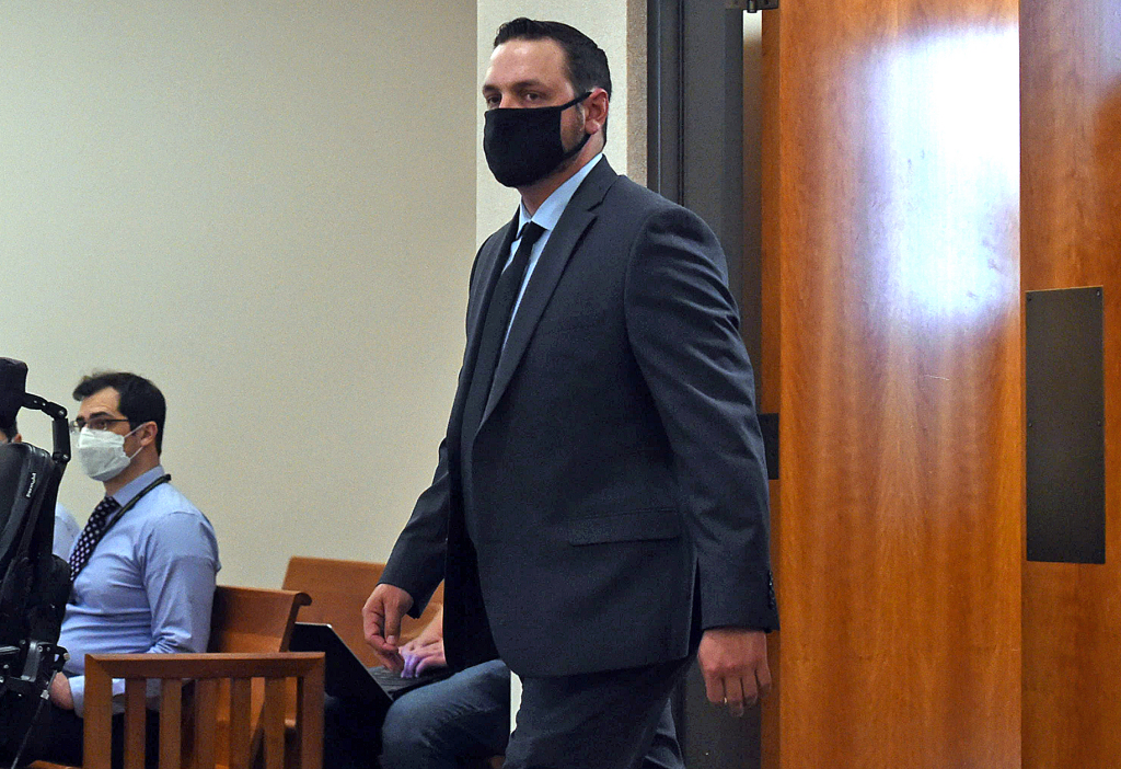 Larimer County judge rules there is probable cause in
assault charge against former Loveland police officer Austin
Hopp 1