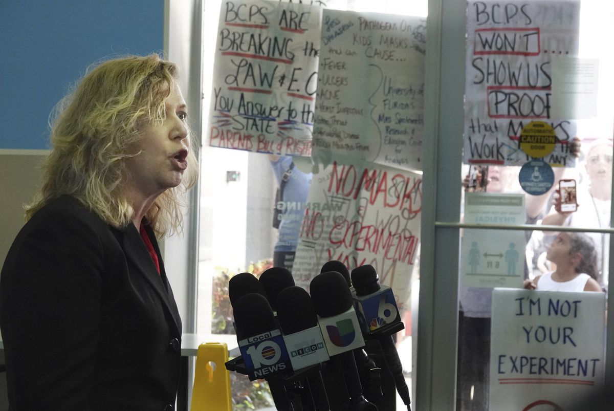 Florida Department of Education pulls funding from two
school districts over mask mandates 1 Florida Department of Education pulls funding from two
school districts over mask mandates 1