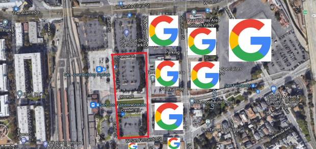 1 million square feet: Caltrain plans office towers next to
downtown San Jose transit hub 1