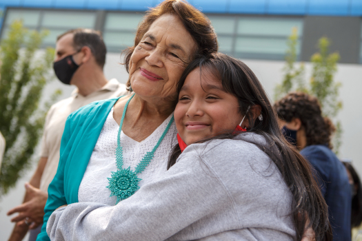 Activist Dolores Huerta welcomes new San Jose schools,
pushing progressive education 1 Activist Dolores Huerta welcomes new San Jose schools,
pushing progressive education 1