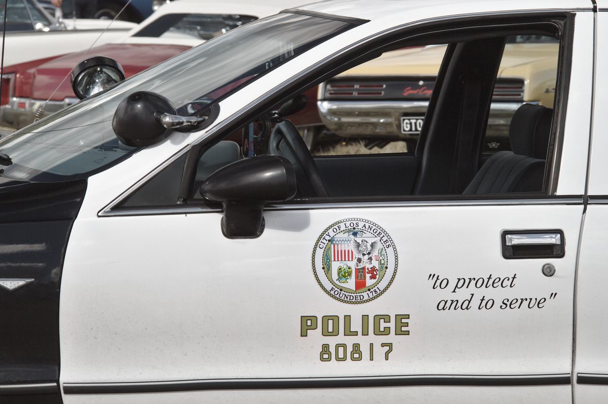 LAPD suspends officer for excessive force after video shows
man in custody being punched and choked 1