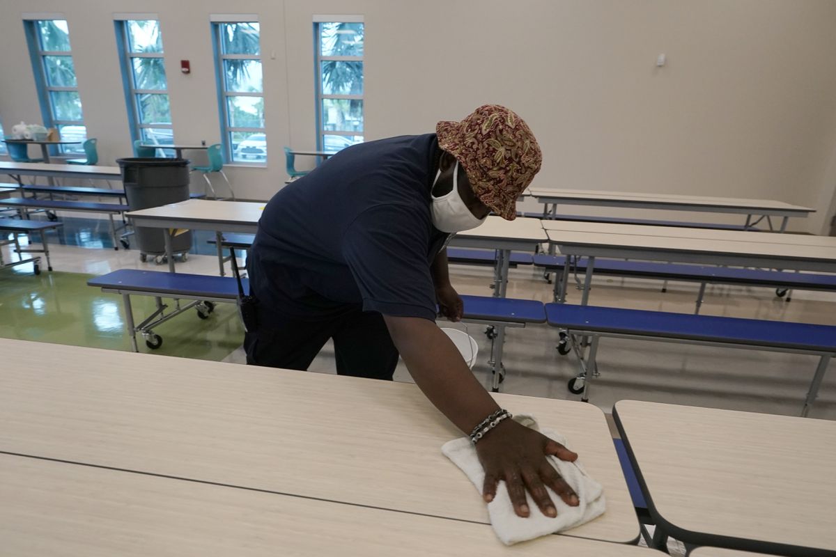 More than 400 Palm Beach County students required to
quarantine after COVID outbreak emerges two days into new school
year 1 More than 400 Palm Beach County students required to
quarantine after COVID outbreak emerges two days into new school
year 1