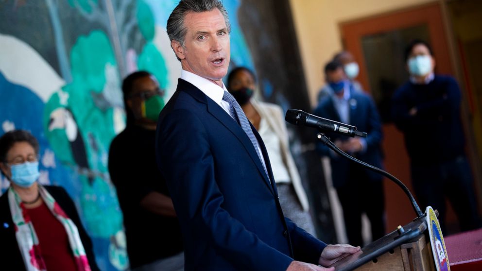 Newsom using stark language as he seeks to stay in
office 1