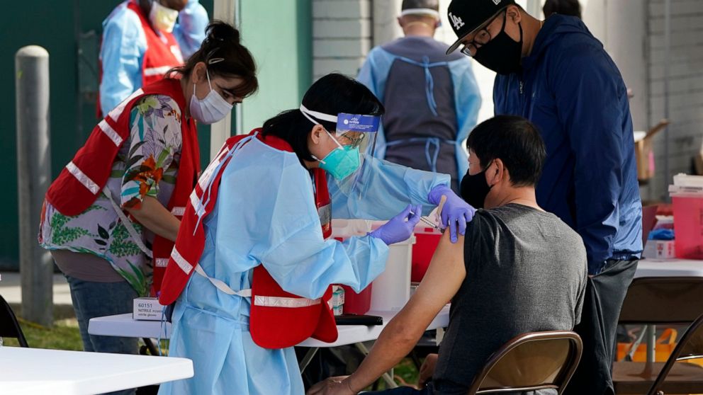 California to mandate COVID-19 vaccines for health
workers 1