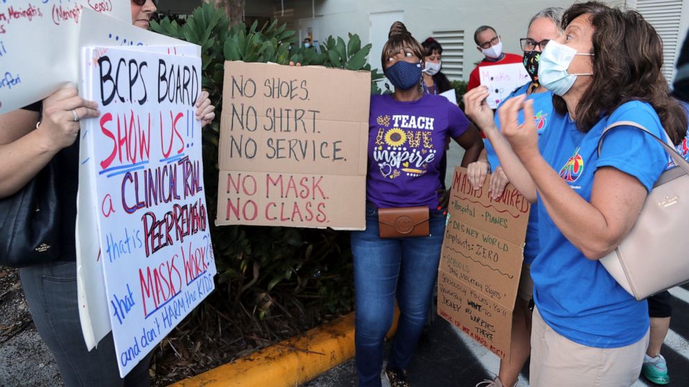 School mask fights heating up in conservative states 1