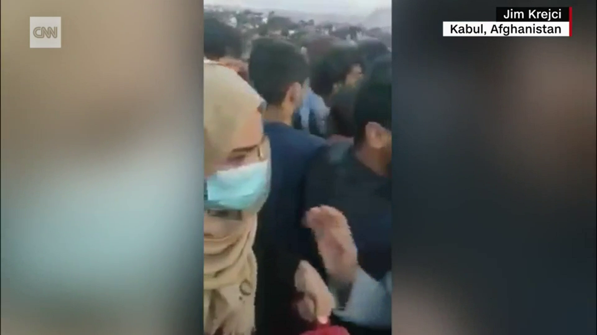 Video shows riot control agent deployed on hundreds of
Afghans waiting outside US-controlled airport gate 1