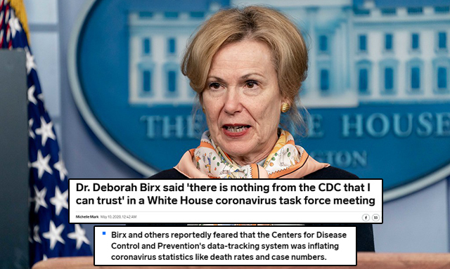 Anyone Remember When Trump Coronavirus Doctor Deborah Birx
Said, “There Is Nothing From The CDC That I Can Trust”?
(Video) 1